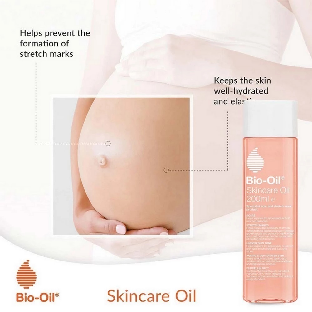 BIO-OIL Skincare Oil 200ml for Stretch Mark Oil, Minyak Penjagaan Parut
