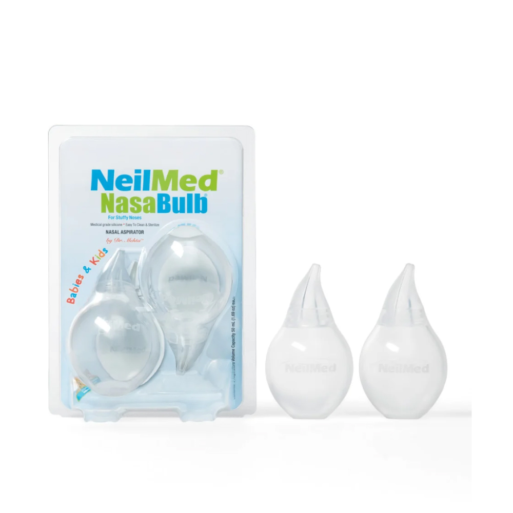 NEILMED NasaBulb Aspirator 2's for Penyedut Hingus Baby, Baby Nose Suction