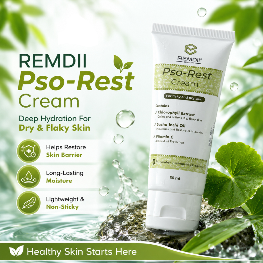REMDII Pso-Rest Cream 50g/150g for Dry and Flaky Skin, Cream Kulit Kering, Moisturiser Cream