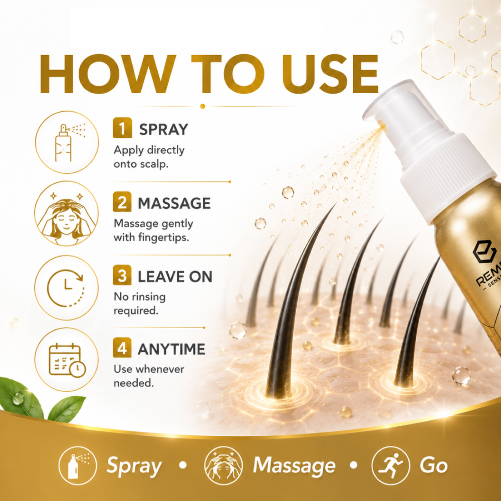 REMDII Scalp Repair Spray 30ml for Pelembab Kulit Kepala, Scalp Spray, Hair Spray