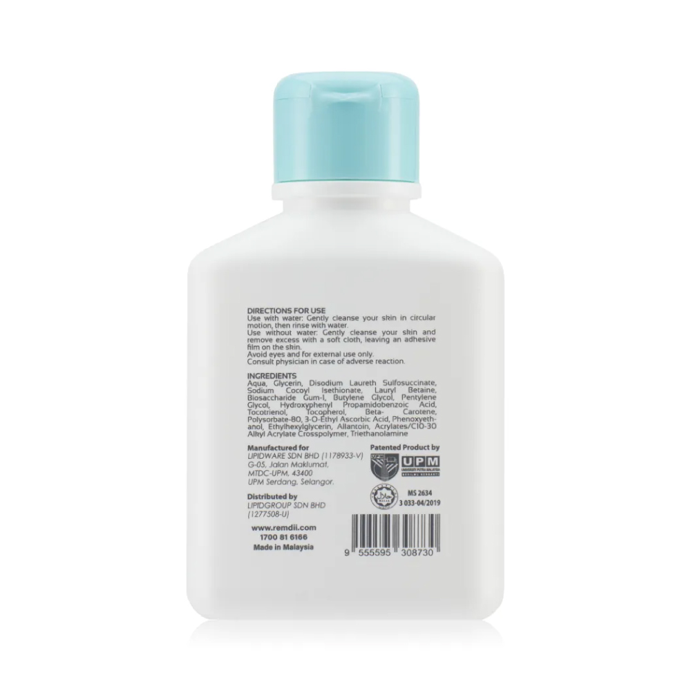 REMDII Moisturising Cleanser 135ml for Remdii Face Wash, Moisturizing Face Wash, Pencuci Muka