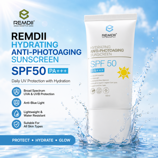 REMDII Hydrating Anti Photoaging Sunscreen Mask 40ml for Remdii Sunscreen, Sunblock Remdii
