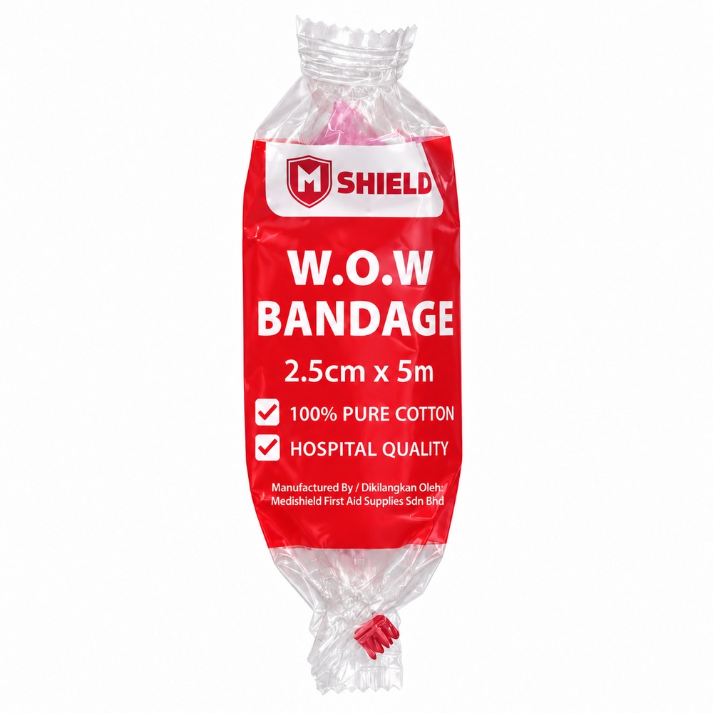 MEDISHIELD WOW Bandage 5m for Bandage Luka, Pembalut Luka, First Aid Wound Care