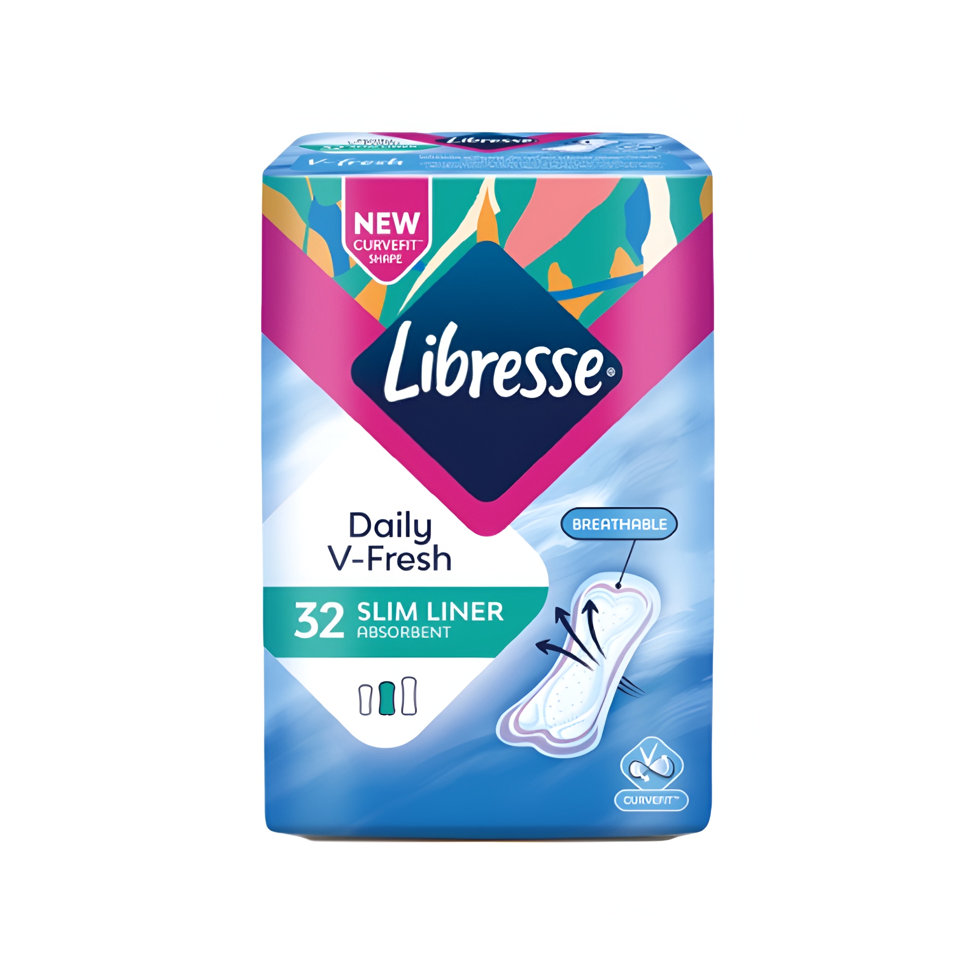 LIBRESSE Slim Unscented Pantyliners 32's