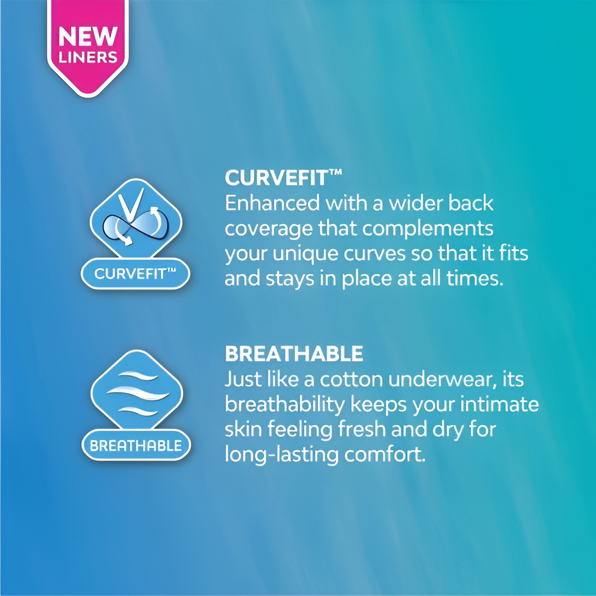 LIBRESSE Slim Unscented Pantyliners 32's