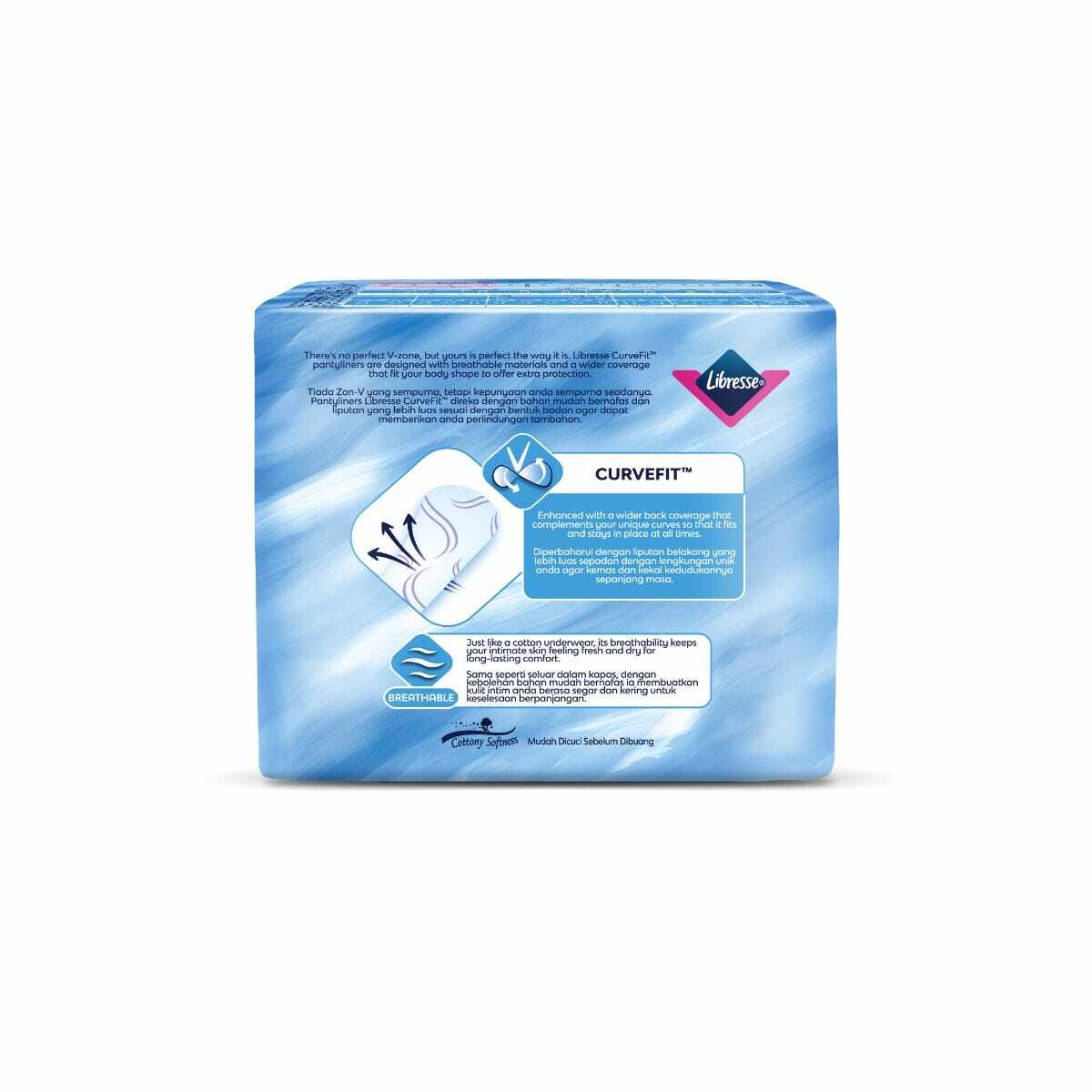 LIBRESSE Super Slim Unscented Pantyliners 40's, Tuala Wanita, Sanitary Pad