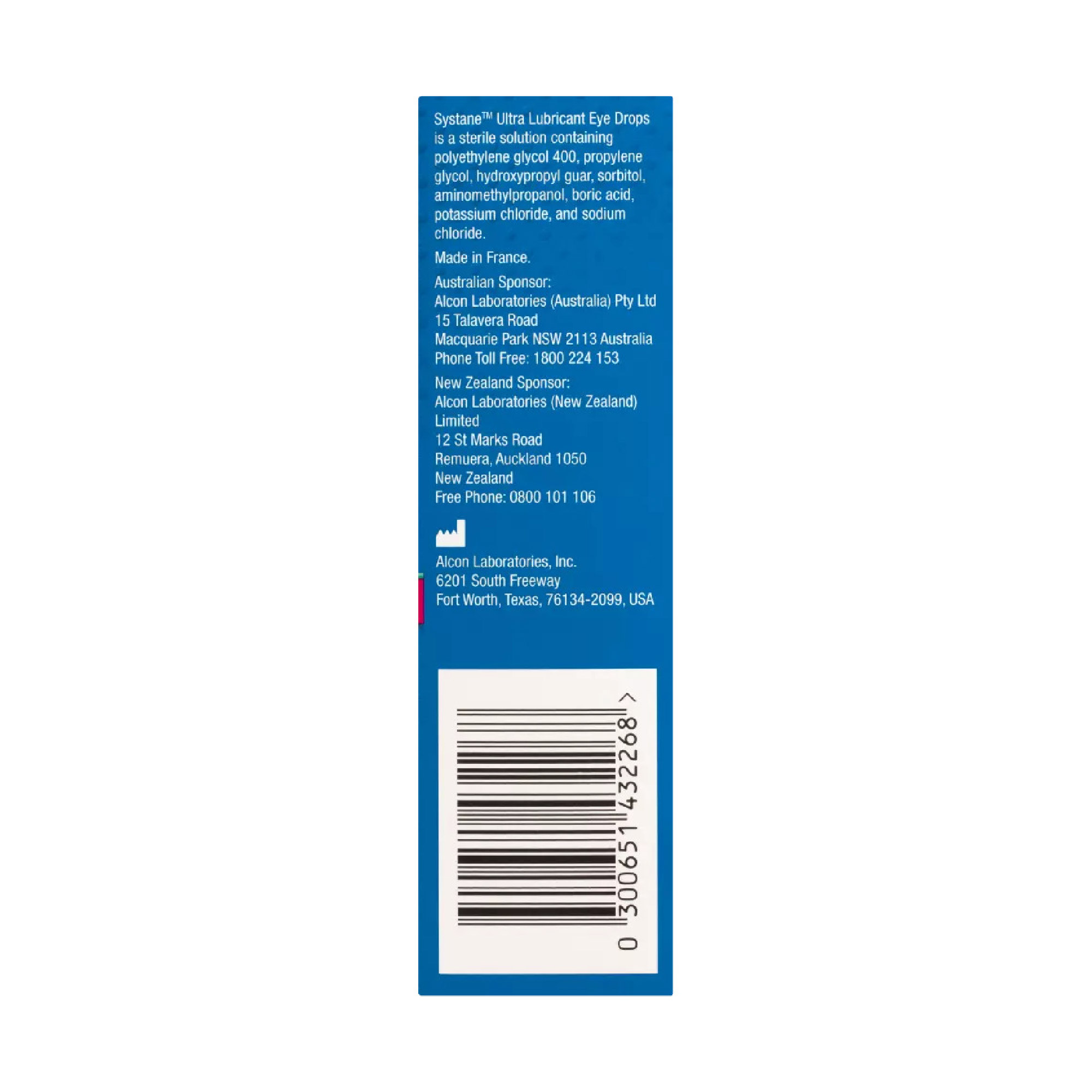 ALCON Systane Ultra Eye Drops 24 X 0.5ML - Lubricant Eye Drops for Dry Eye