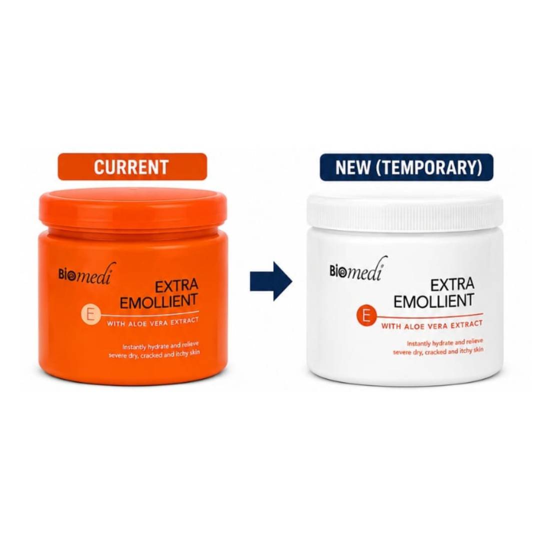 BIOMEDI Extra Emollient 500g with Aloe Vera & Papaya Extract - Skin Moisturizer & Hydrating Cream (for Dry Skin)
