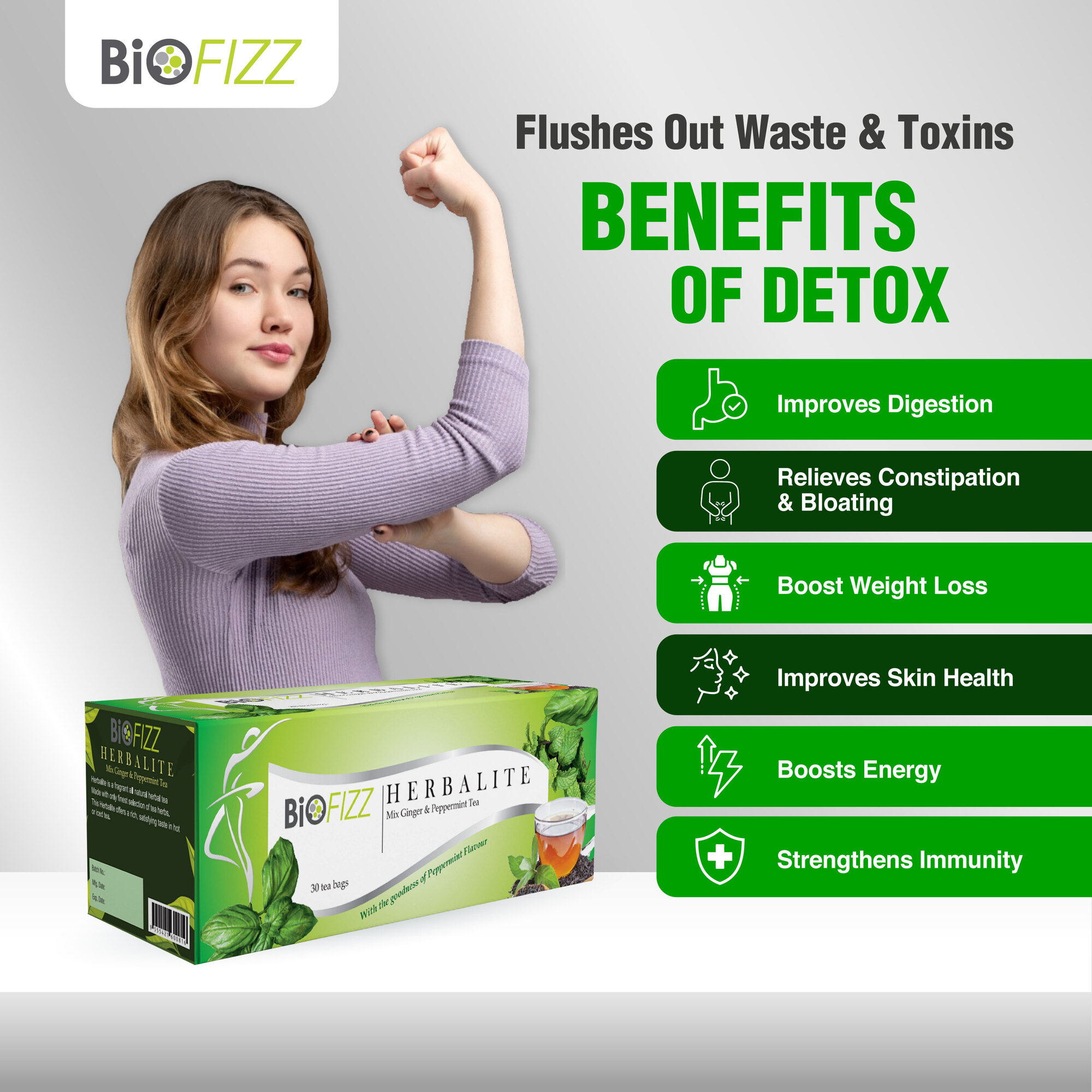 BIOFIZZ Herbalite Herbal Tea 3g X 30 Tea Bag