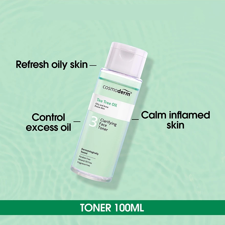 Cosmoderm Tea Tree Oil Toning Lotion 100ML