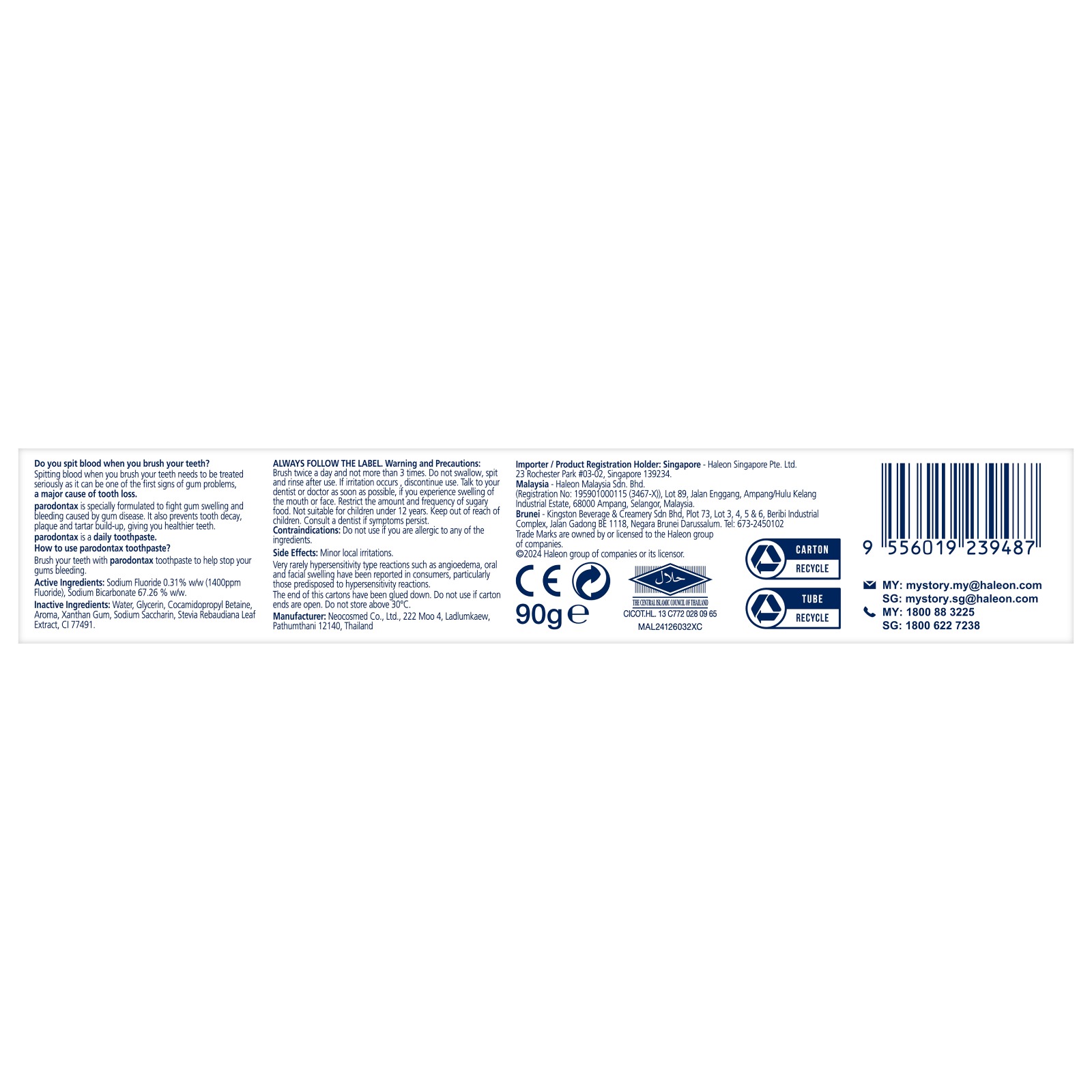 PARODONTAX TOOTHPASTE 90G X 2 - ORIGINAL