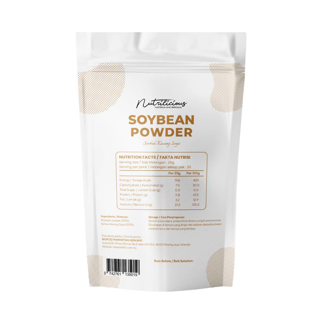 NUTRILICIOUS Soy Milk Powder Serbuk Susu Soya 500g
