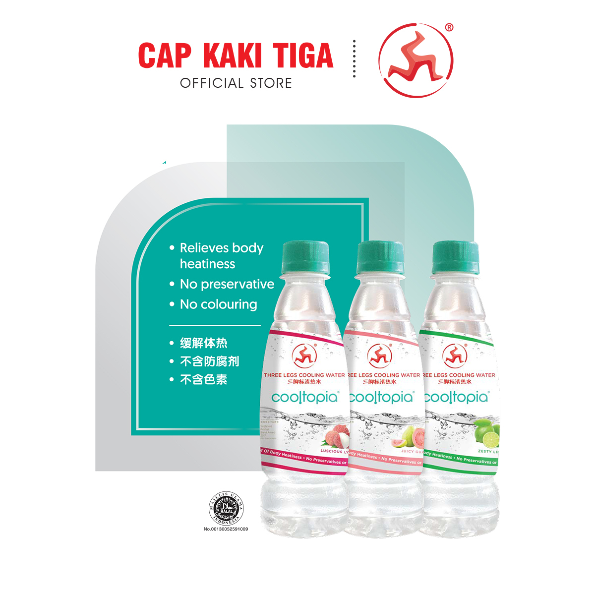 THREE LEGS Cooltopia 320ML - Guava