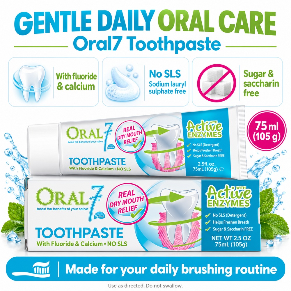 ORAL7  Moisturising Toothpaste 105g for Oralseven Toothpaste, Ubat Gigi Oralseven