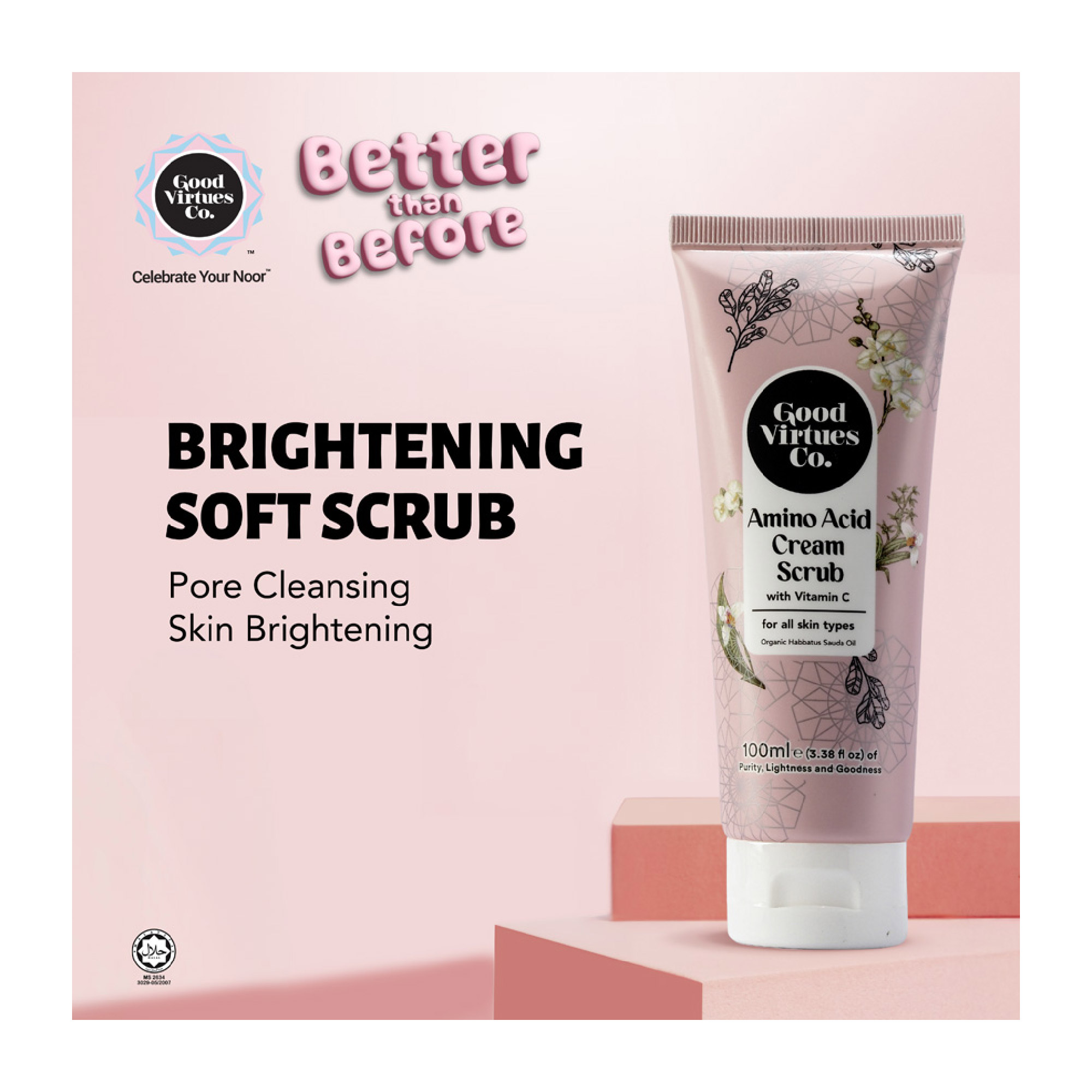 GOOD VIRTUES CO Brightening Facial Scrub 100ml