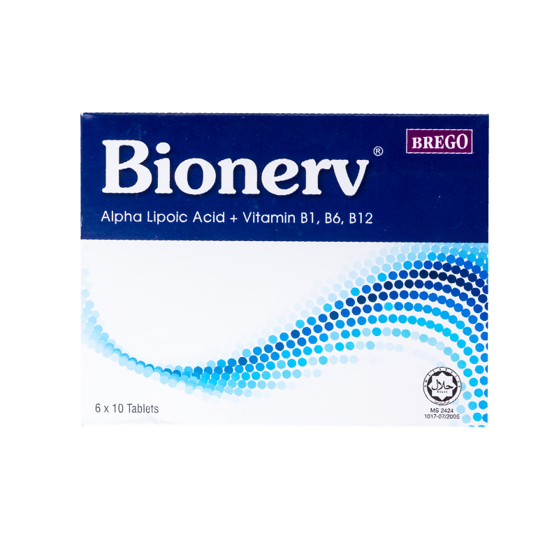 Bionerv Alpha Lipoic Acid & Vitamin B 60’s 100% Genuine & Original Advanced Nerve Health Support