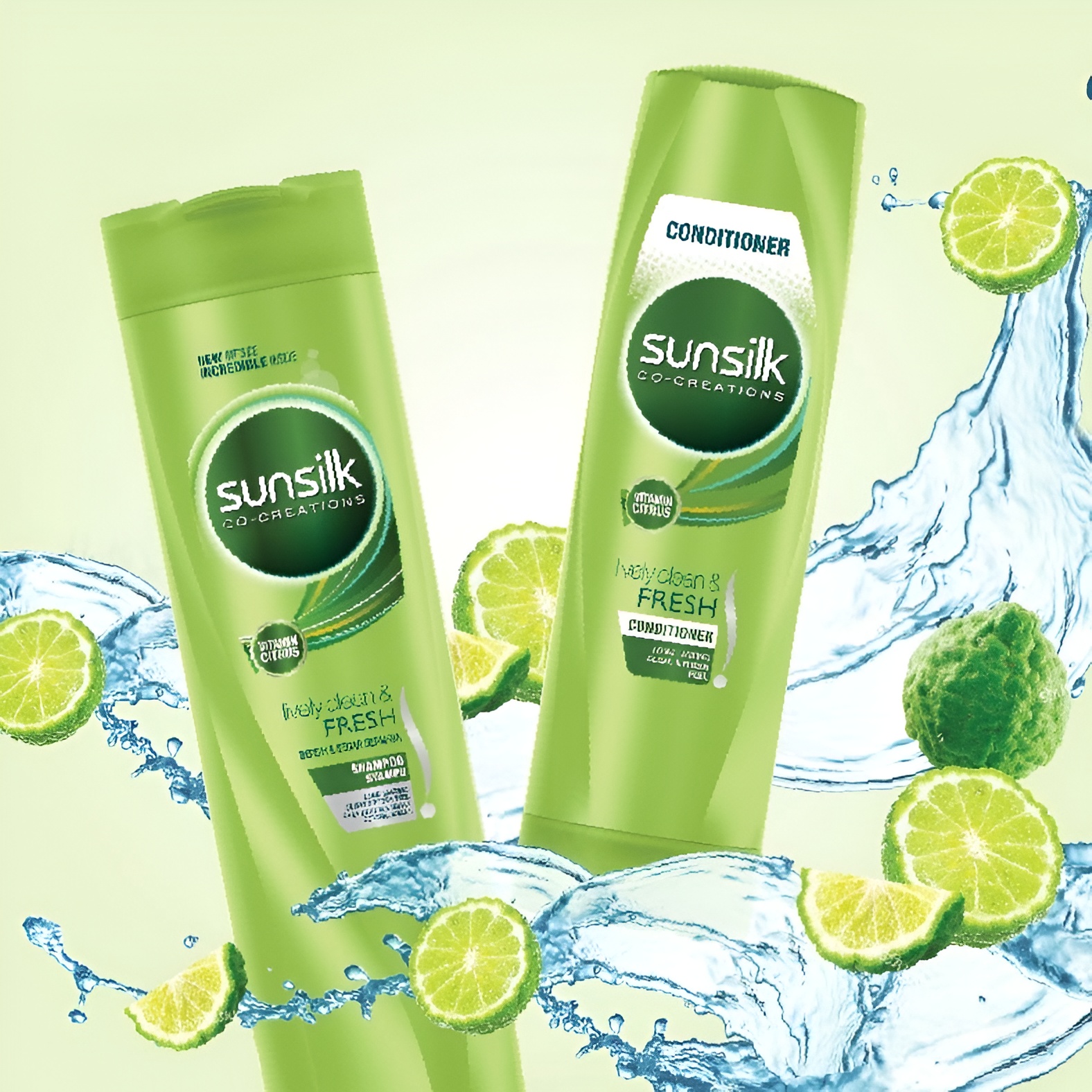 SUNSILK Conditioner Lively Clean & Fresh 300ml for Hair Soft and Fresh, 清爽型护发素