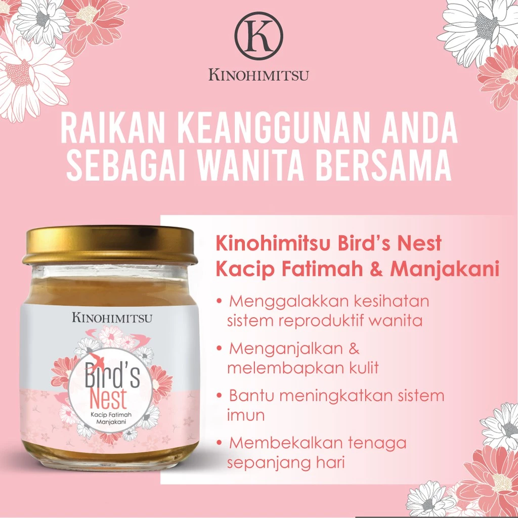 KINOHIMITSU Bird's Nest with Kacip Fatimah Manjakani 6's