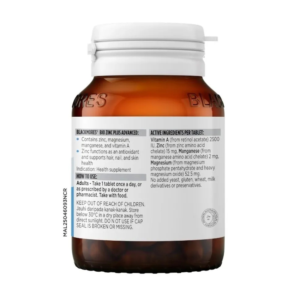 BLACKMORES Bio Zinc Plus Advance 90's