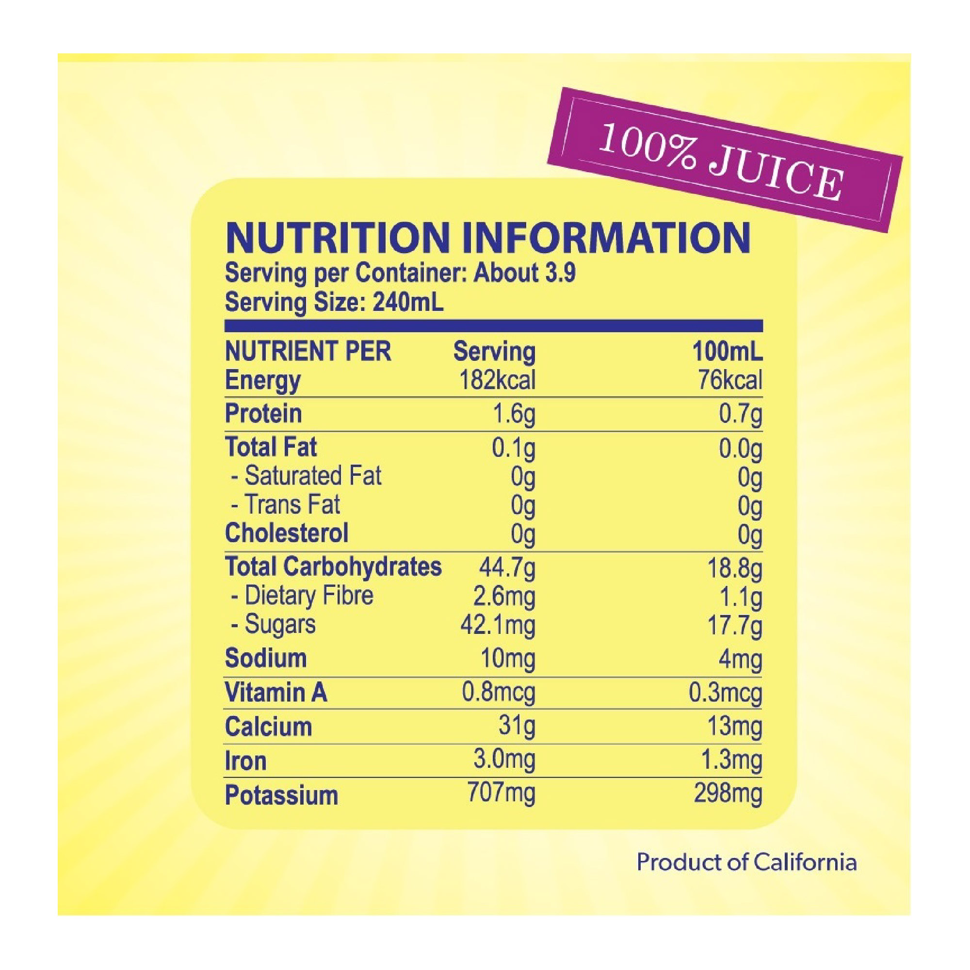 SUNSWEET Prune Juice 946ML/32FL OZ