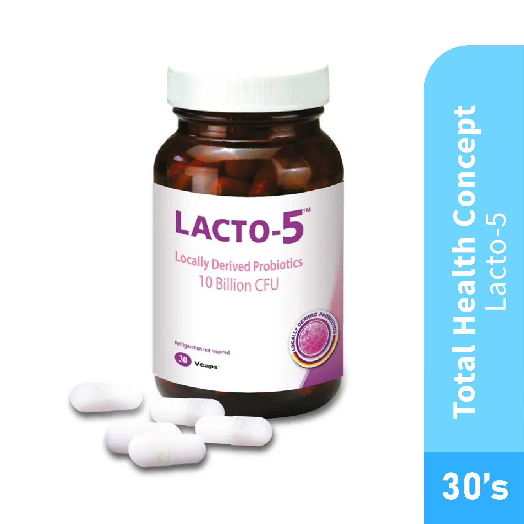 [CLR] THC Lacto-5 30's for Digestion & Gut Health with Probiotic Supplement, Lactobacillus Rhamnosus [EXP: 22/07/2026]