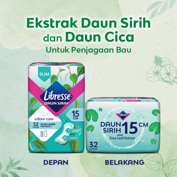 LIBRESSE Odourcare Slim 32's 15cm, Sanitary Pad, Tuala Wanita