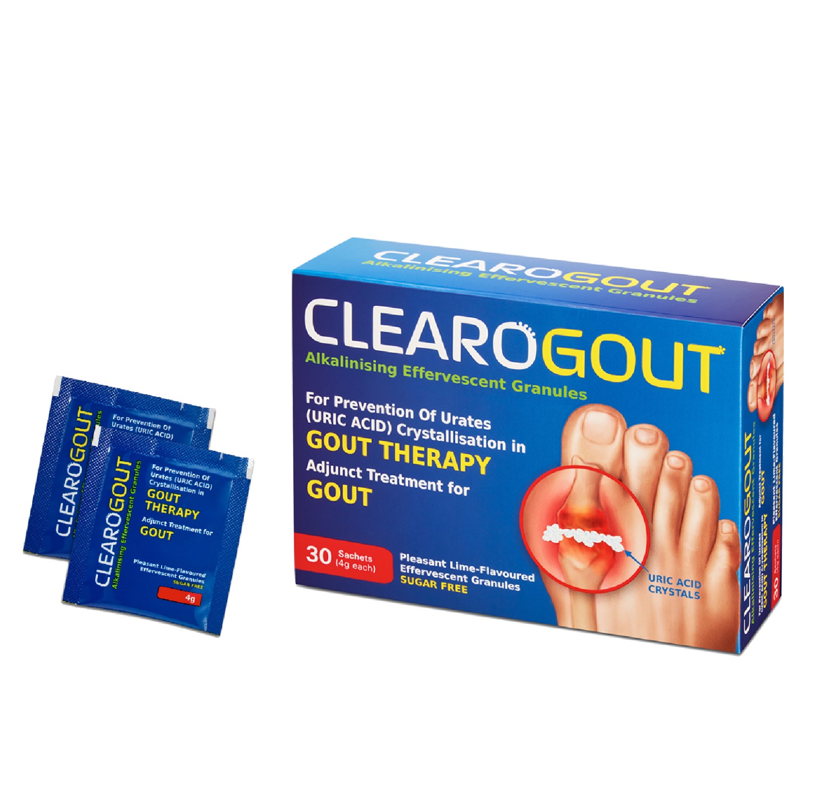 LIVE-WELL Clearogout Alkalinising Effervescent Granules 30'S x 2 FOC 15'S