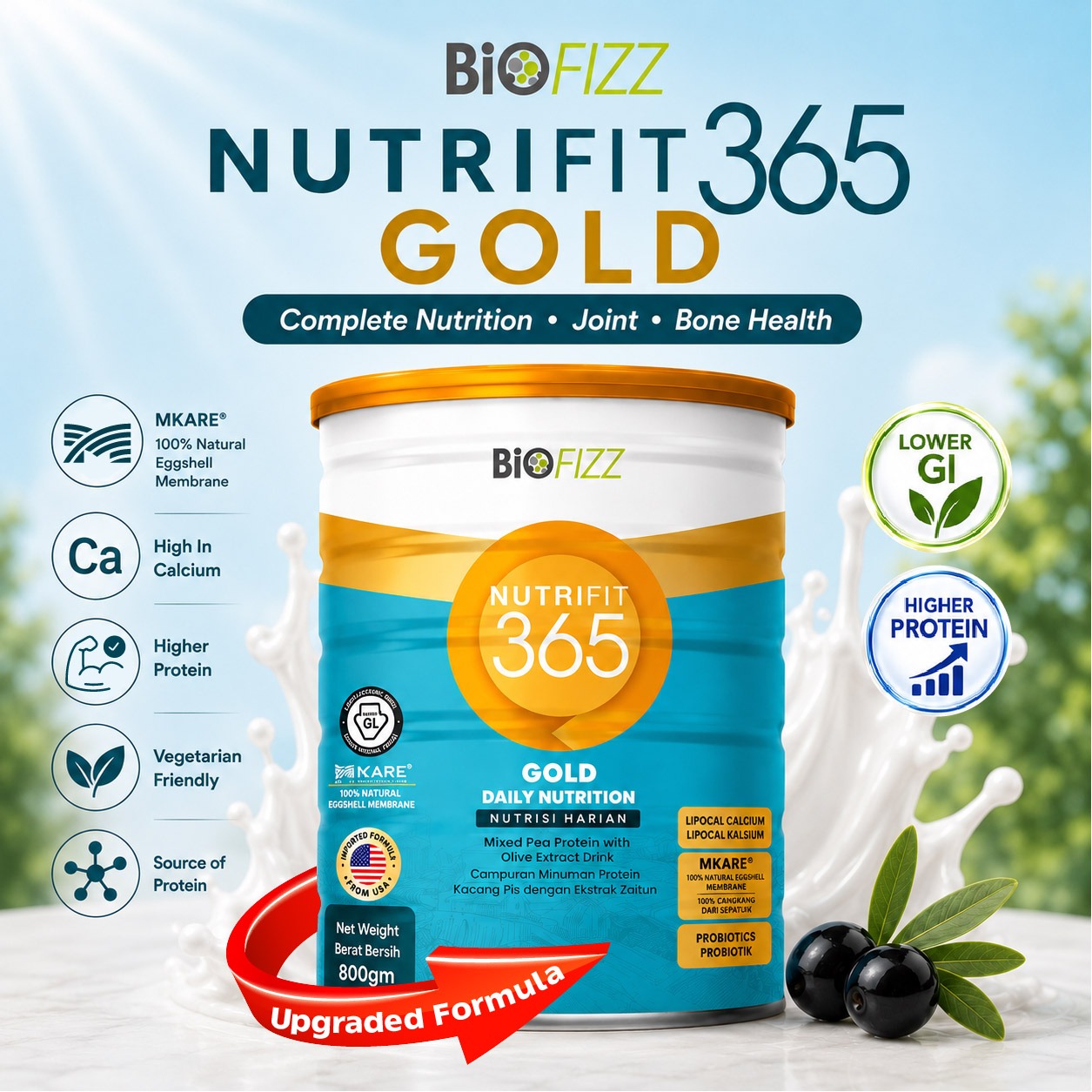 BIOFIZZ Nutrifit 365 Gold 800g