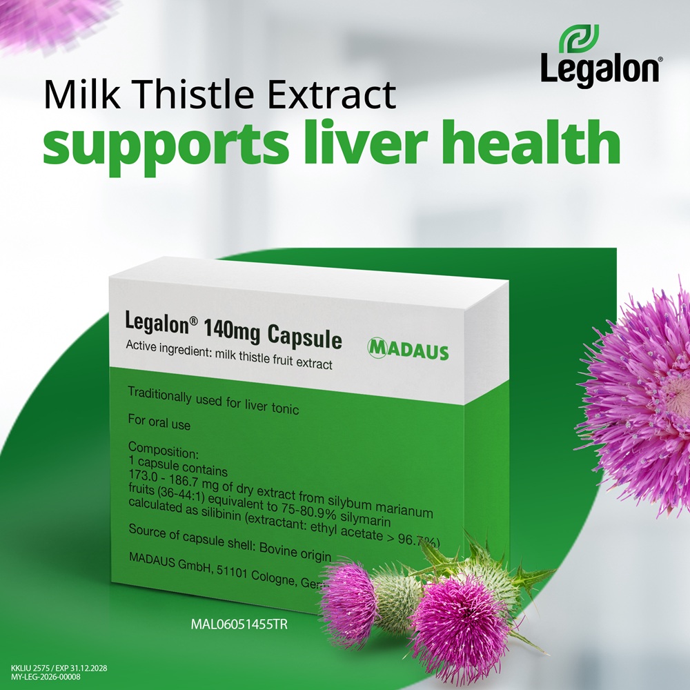 Legalon 140mg Capsules, Pack of 100, Gentle Support for Your Liver, Made with Milk Thistle Extract