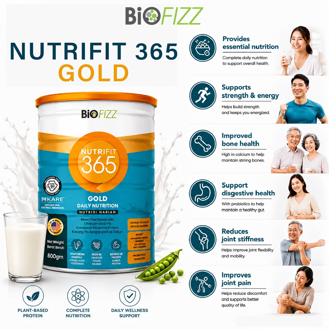 BIOFIZZ Nutrifit 365 Gold 800g