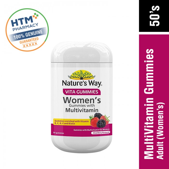 Nature's Way Adults Gummies With Multivitamin 50's (Womens)