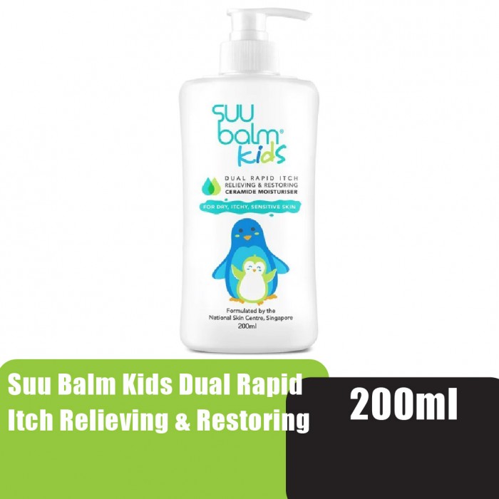 Suu Balm Kids Dual Rapid Itch Relieving & Restoring Ceramide Moisturiser 200ml