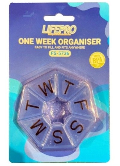 Lifepro One Week Pill Box (FS-5736)