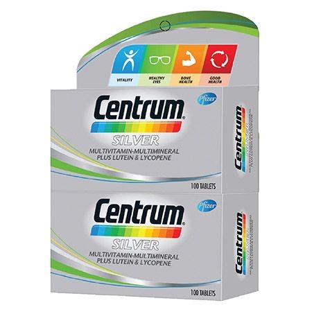 Centrum Multivitamin-Multimineral Plus Lutein & Lycopene Silver 100's X 2