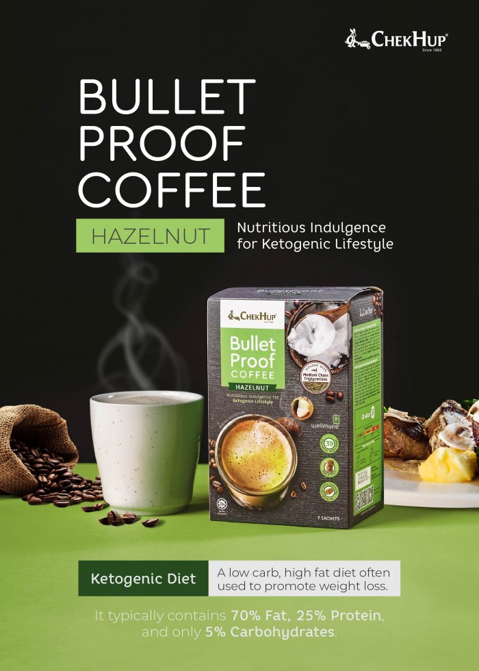 Chek Hup Bulletproof Coffee 25g x 7's - Hazelnut