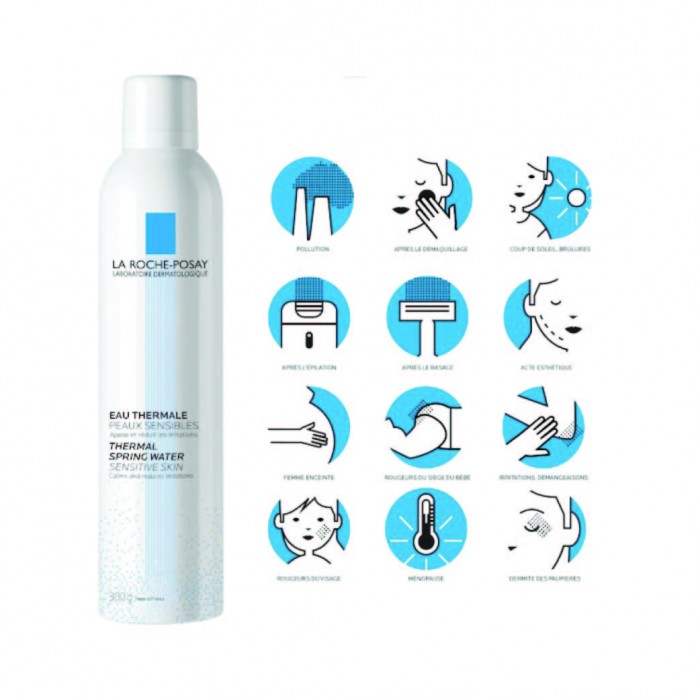 LA ROCHE POSAY Thermal Spring Water Soothing Face Mist Spray 300ml - For Sensitive & Irritated Skin 補水噴霧