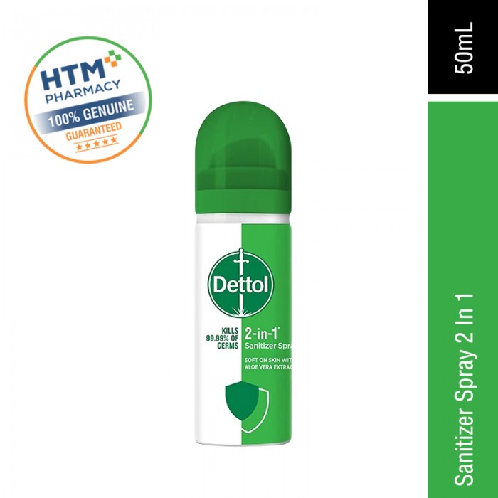 Dettol Sanitizer Spray 2-in-1 50ml