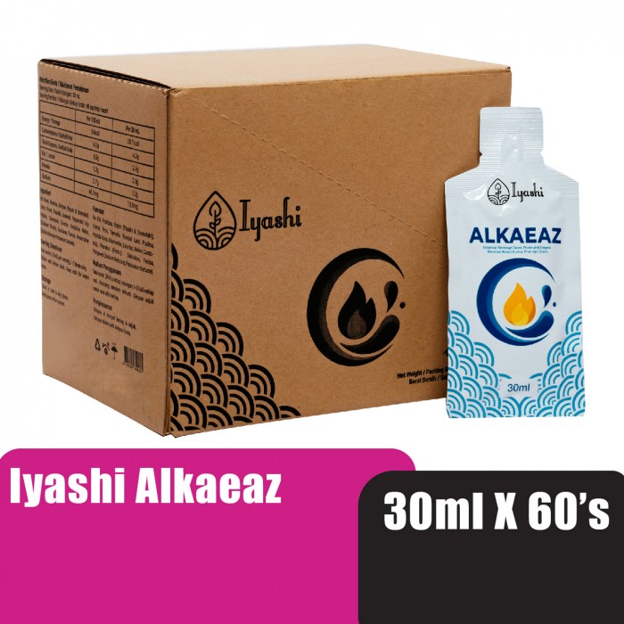 Iyashi Alkaeaz - Gastric Medicine Antacid , Promote Gut Health Supplement , Ubat Gastrik Angin 30ml x 60's