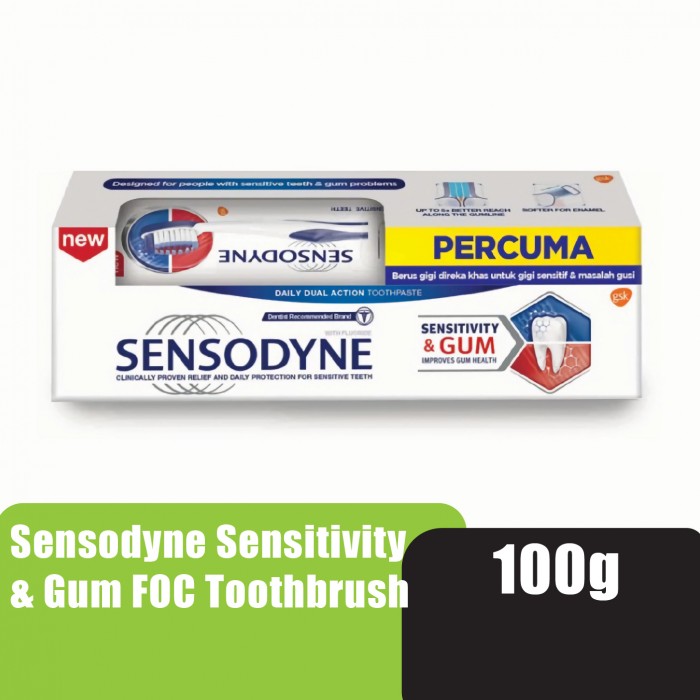 Sensodyne Sensitivity & Gum 100g Foc Toothbrush