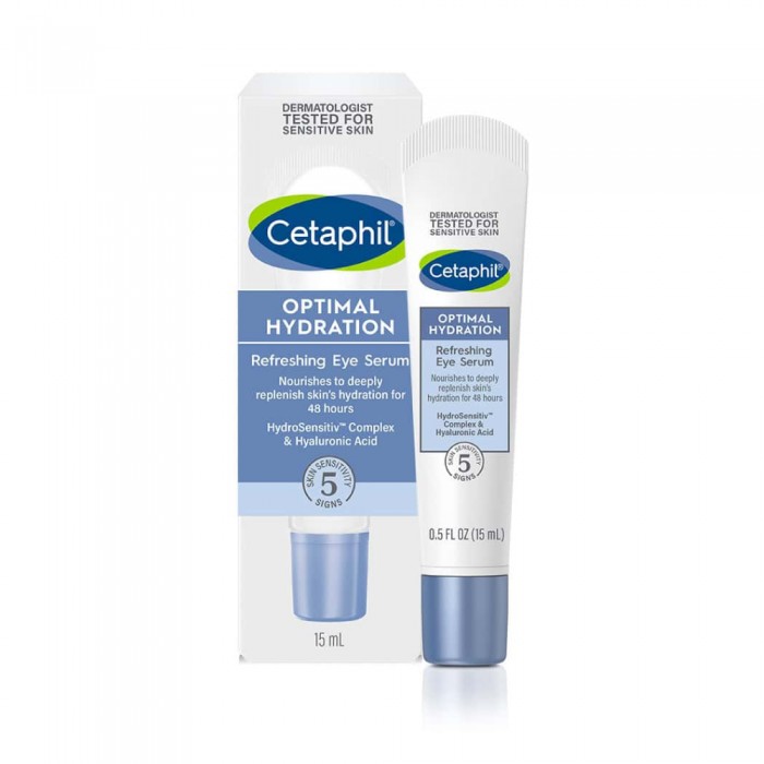 CETAPHIL Optimal Hydration Refreshing Eye Serum 15ml for Eye Cream with Hyaluronic Acid