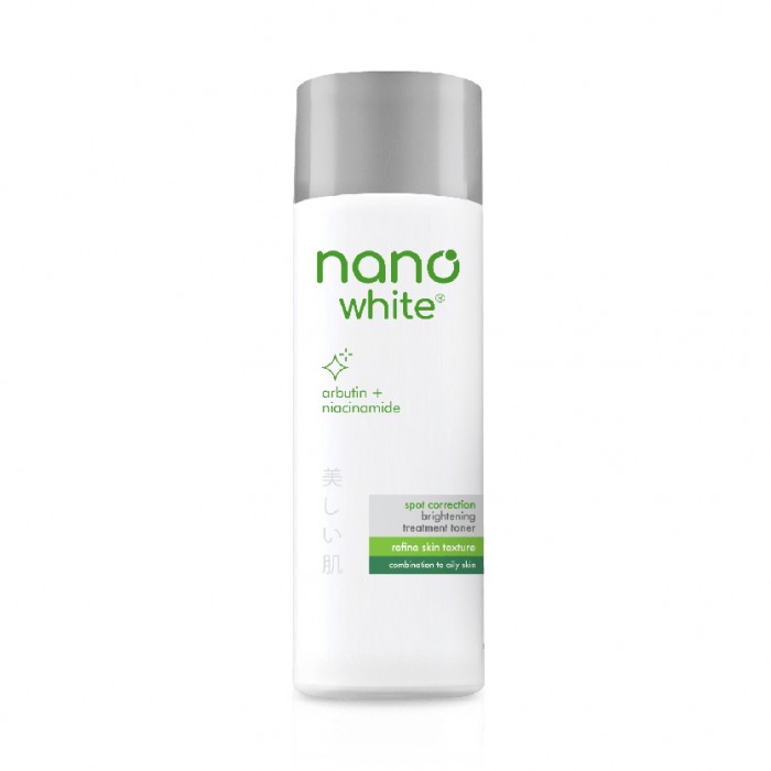 Nanowhite Spot Correction Brightening Treatment Toner 180ml Skincare Arbutin + niacinamide toner muka 爽肤水 护肤品