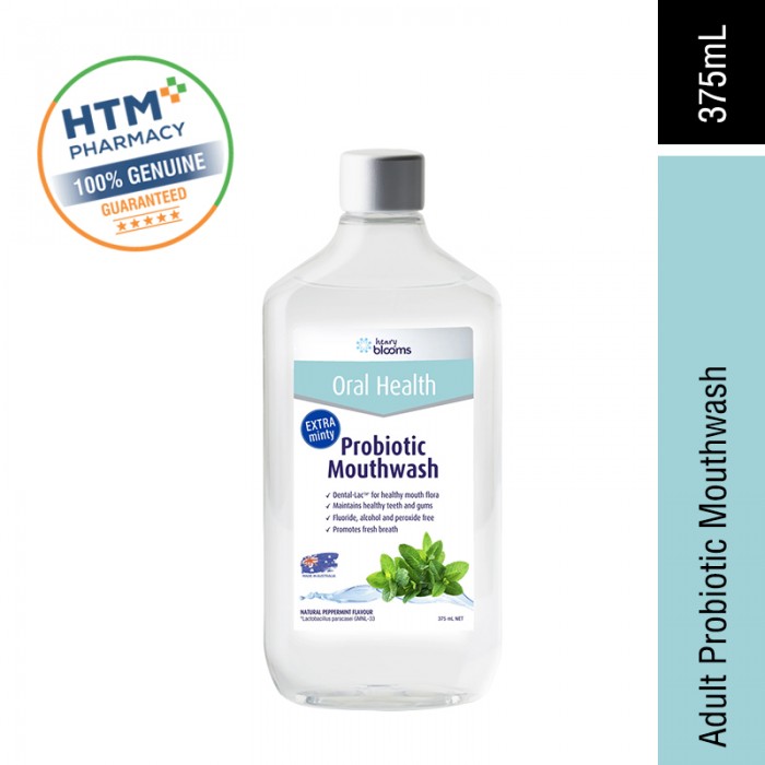 HENRY BLOOMS ADULT PROBIOTIC MOUTHWASH 375ML