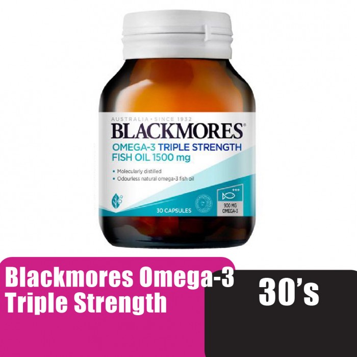 Blackmores Omega-3 Triple Strength Fish Oil1500mg 30'S