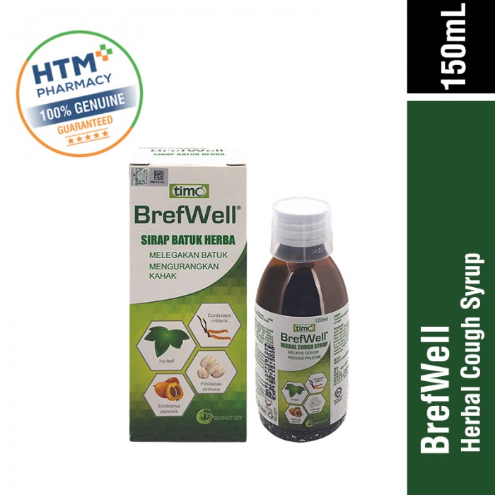 TIMO BREFWELL HERBAL COUGH SYRUP 150ML