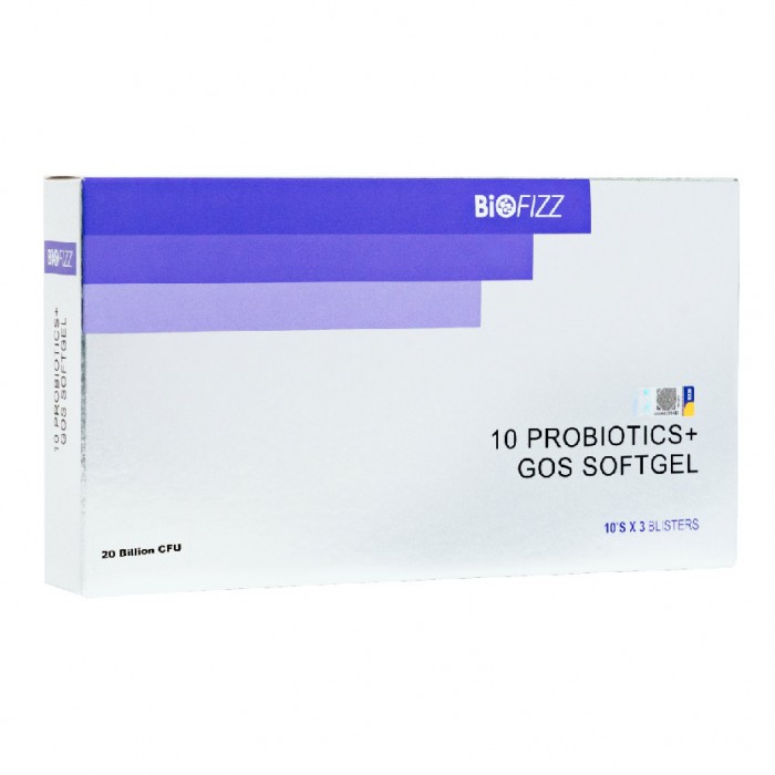 BIOFIZZ 10 Probiotics + GOS Softgel 30'S