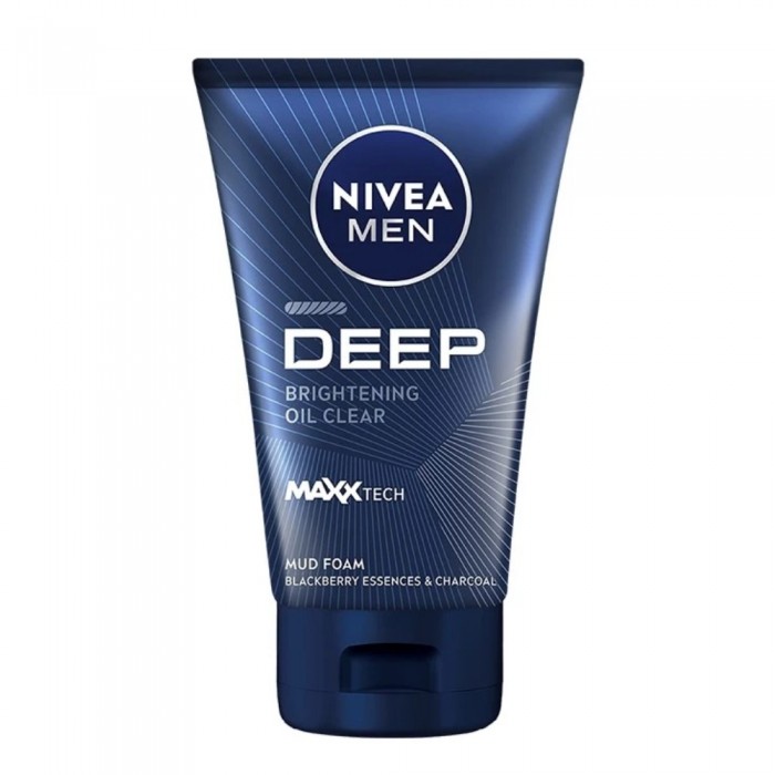 NIVEA MEN DEEP Brightening Oil Clear Mud Foam – Deep Cleanser for Bright & Oil-Free Skin