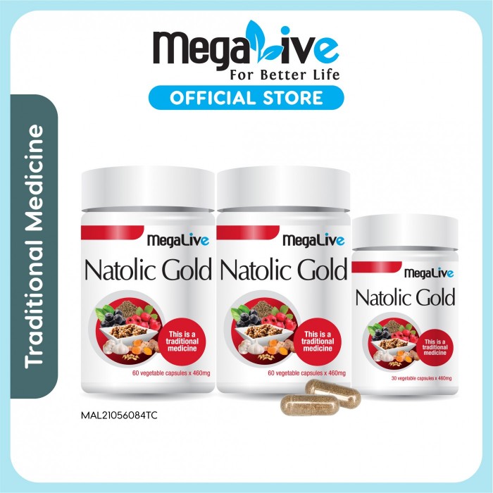 MEGALIVE NATOLIC GOLD 60'S X 2 + 30'S