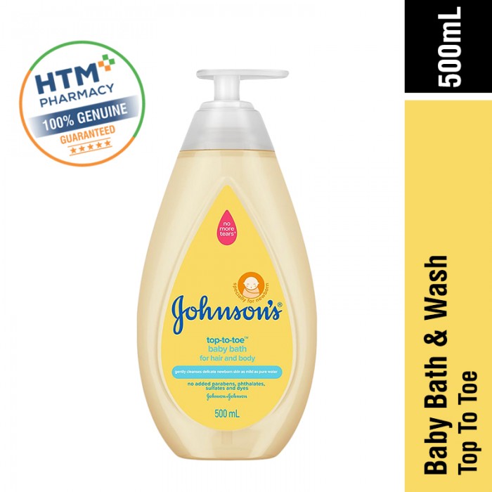 JOHNSONS BABY BATH & WASH 500ML - TOP TO TOE