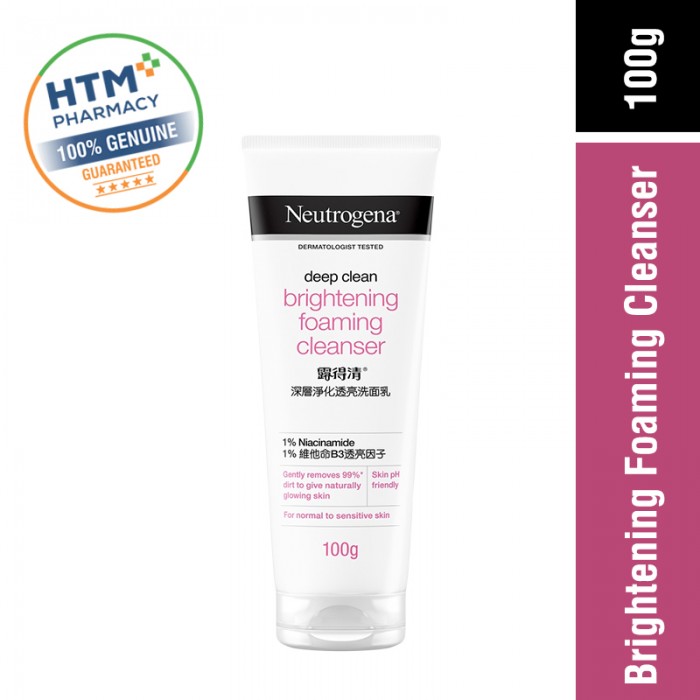 NEUTROGENA DEEP CLEAN BRIGHTENING FOAMING CLEANSER 100G