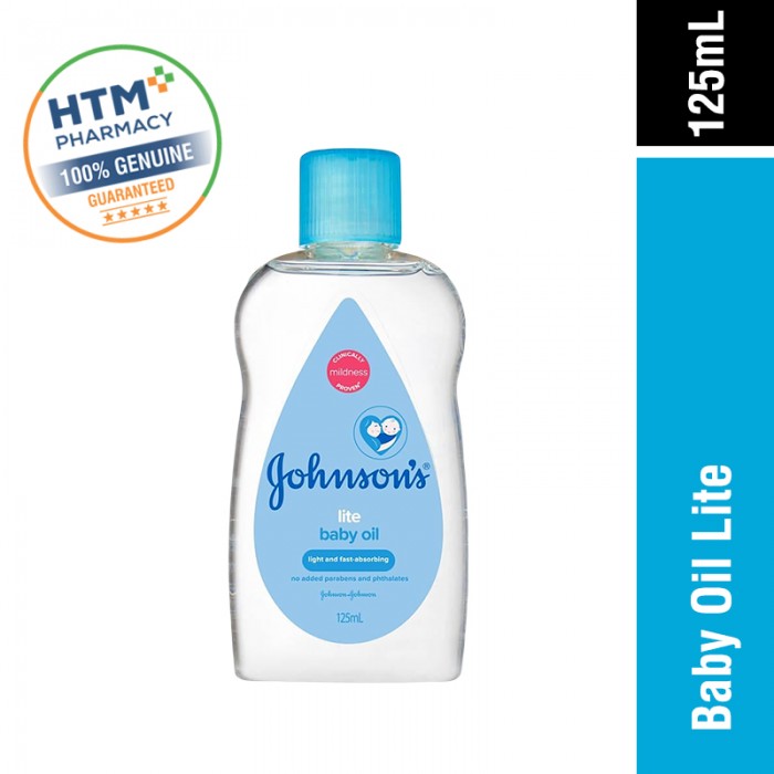 JOHNSONS BABY OIL LITE 125ML (NEW) (BLUE)